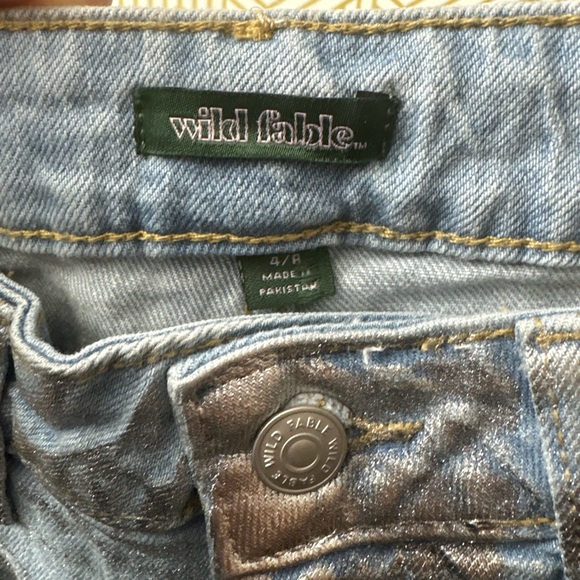 Wild fable Metallic Silver Pants size 4 - Picture 7 of 9